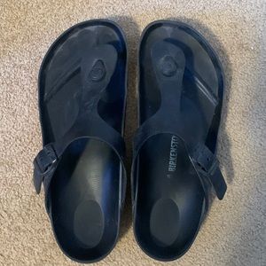 Birkenstock rubber sandals - black